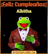 GIF Meme feliz cumpleaños Albitha